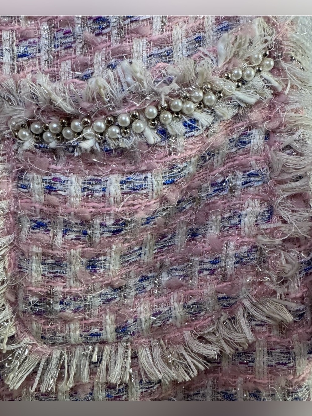 NWT Mac Duggal Pink Tweed Short-Sleeve Shift Dress in Size Small - Picture 6 of 11